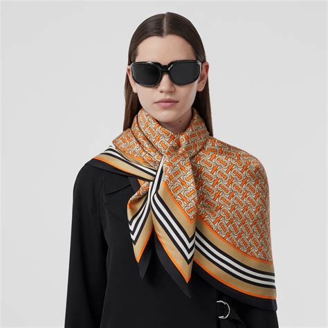 burberry printed silk oblong scarf|Burberry silk scarf price.